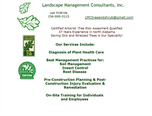 Tablet Screenshot of landscapemanagementconsultants.com